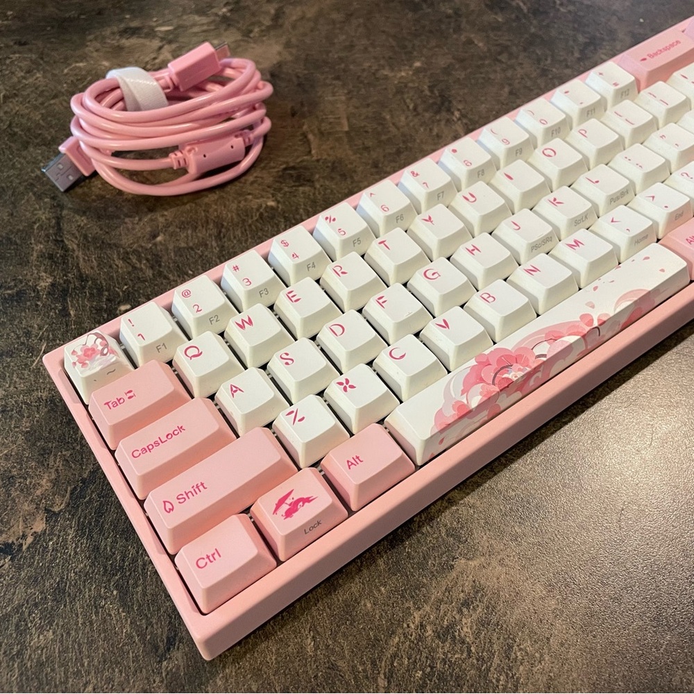 MIYA Ducky x Varmilo Pink Mechanical Keyboard Like New